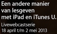 Apple verzorgt 3 webcasts over lesgeven met iPad en iTunes U